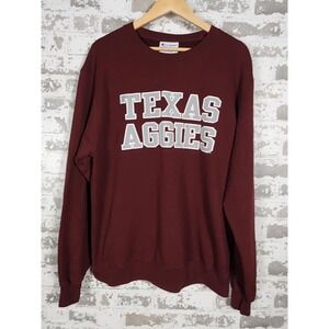 Champion Texas A&M Aggies Crewneck‎ Sweatshirt Maroon Large Collegiate Pullover